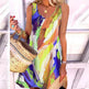 Graffiti Print Sleeveless mini Sundresses Women Summer Beach Dresses - EX-STOCK Canada