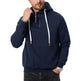 New Men's Heavy Fleece-lined Half-zip Sporty Casual Hooded Sweatshirt EX-STOCK Canada 