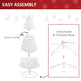 7ft White Christmas Tree Artificial Christmas Tree With 1230 Branch Tips And Metal Stand EX-STOCK Canada 