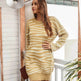 Oversized Autumn Winter Woolen Round neck Mini Sweater Dress - EX-STOCK Canada