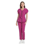 Nurse Lace-up Waist Retraction Surgical Gowns Female Separate Suit Hospital Short Sleeve Brush Hand Clothes Hand Washing Clothes - EX-STOCK Canada