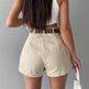 Women's Fashion Solid Color High Waist Mini Skort - EX-STOCK Canada