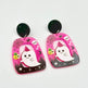 Halloween Day Ornament Colorful Ghost Eyes Funny Acrylic Earrings For Women - EX-STOCK Canada
