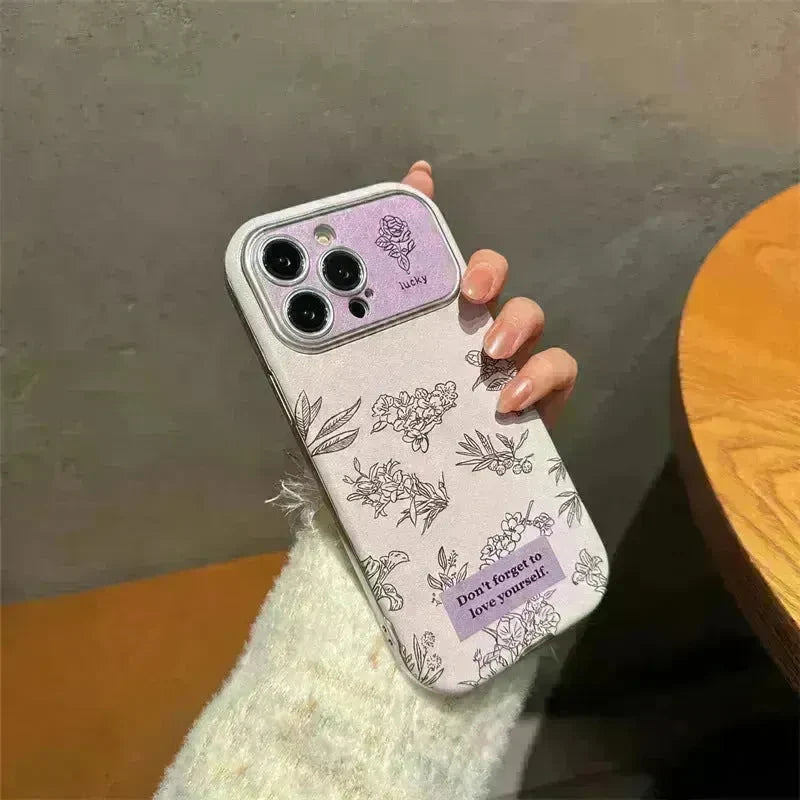 Women Feminine Floral Printed Silicone iphone case - EX-STOCK CANADA