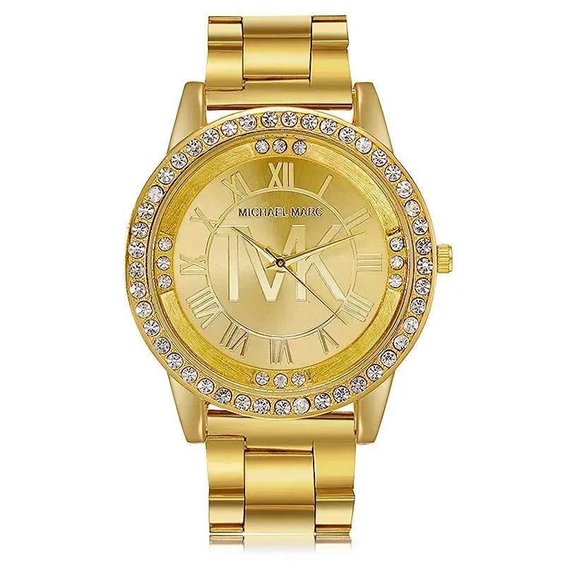 Steel Band Watch Diamond Case Roman Scale Metal Band Watch - EX-STOCK Canada