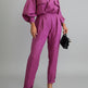 Casual elegant women's matching pants set