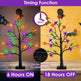 2Pack 1.97FT Lighted Halloween Trees Halloween Indoor Decorations Black Halloween Tree Lights With Timer Adjustable Twigs For Tabletop Party - EX-STOCK Canada