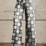 Plus-size Womens Casual Pants Lightweight Denim-look 