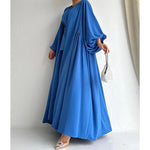 Women's Fashion Muslim Dress Lace-up Waist-controlled Baggy Coat Long - EX-STOCK Canada