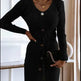 Autumn Winter Cashmere Slim fit Knitted Mini Sweater Dress - EX-STOCK Canada
