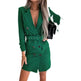Fashion Printing Plaid mini Blazer Dress Women - EX-STOCK Canada