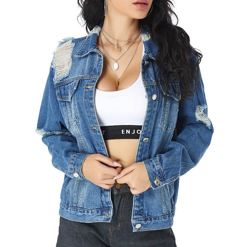 European And American Slim All-match Denim Female Jacket Women EX-STOCK Canada 