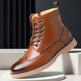 Bottes Martin britanniques pour hommes – Chaussures en cuir décontractées hautes pour affaires