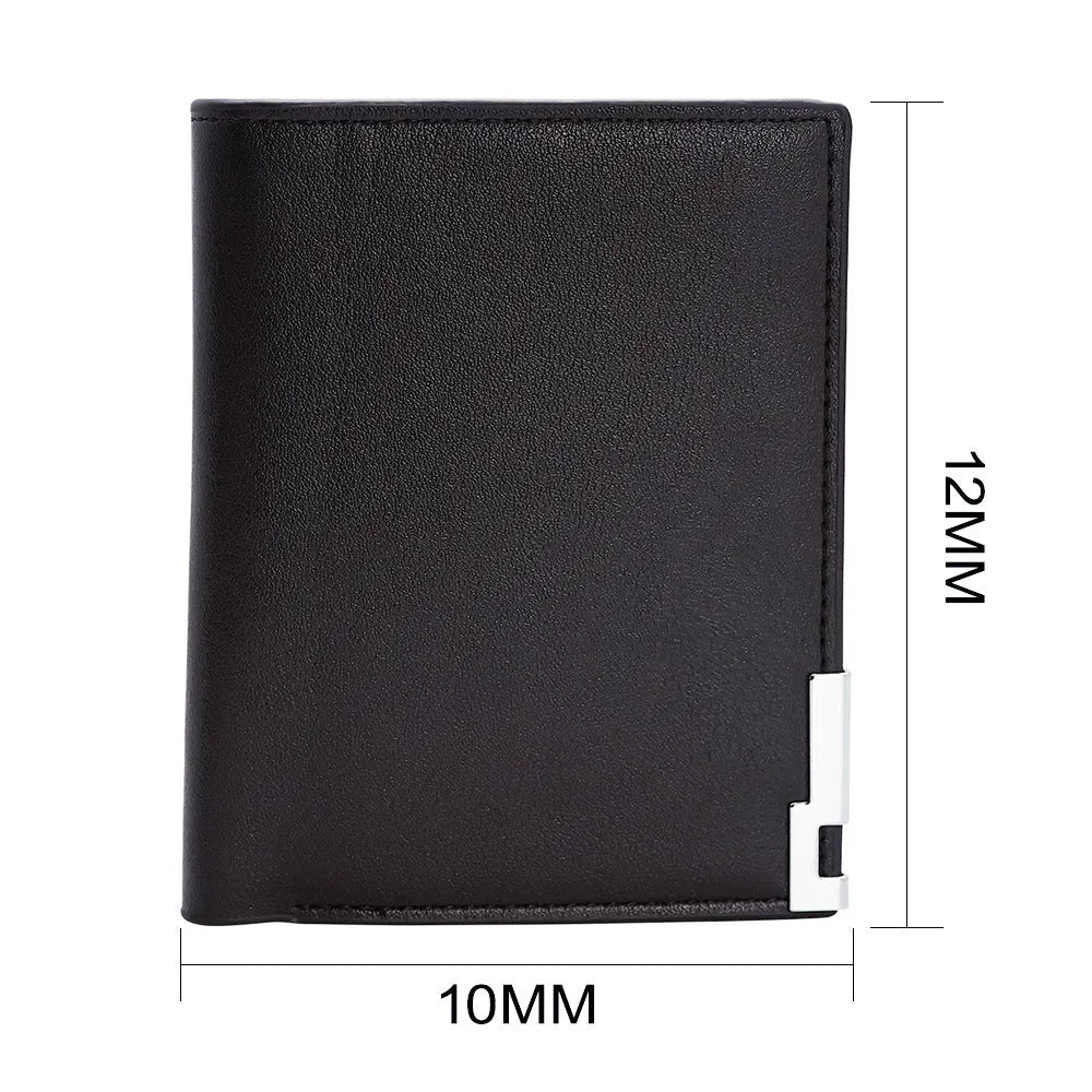 Custom Men's leather Wallet Zipper Valentine's Day gift  Personalized Men's Wallet - EX-STOCK CANADA