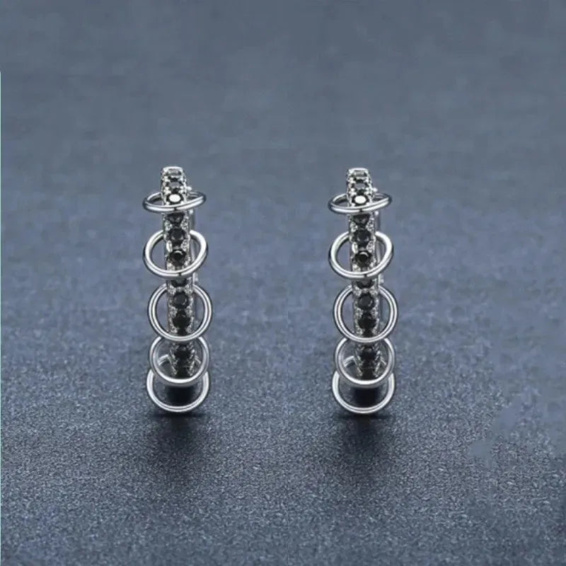 European And American Design Zircon Copper Ear Buckle Simple And Advanced Earring - EX-STOCK CANADA
