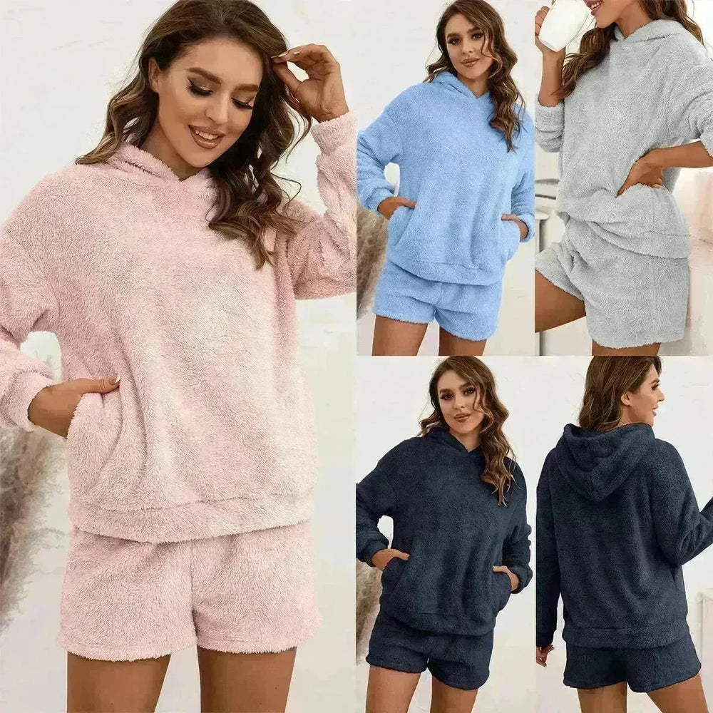 Women Hooded Sweater Suit Casual Home Wear - EX-STOCK CANADA