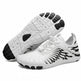 White athletic shoes with black accents on a white background Aqua Water Sports Shoes – Mesh Lace-Up, Rubber Sole