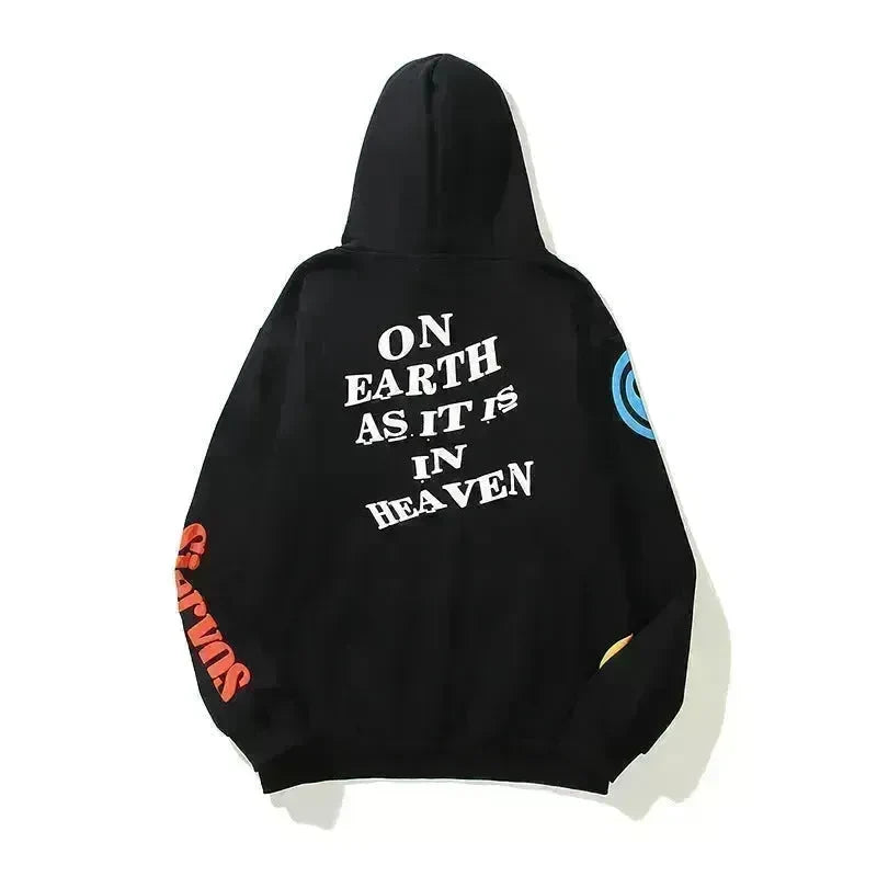 Women High Street Three-dimensional Foam Graffiti Printed Hoodie In Autumn And Winter - EX-STOCK CANADA