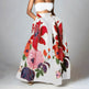 High Waist Maxi Prairie Floral Long Summer Skirt - EX-STOCK Canada