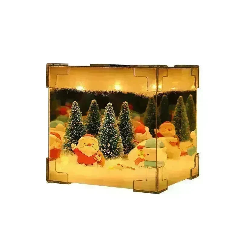 Christmas Cube Night Light Lamp Desktop Decoration Christmas gifts - EX-STOCK CANADA