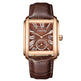 Square Quartz Leather Strap Alloy Watch Men - EX-STOCK Canada