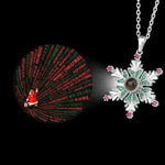 Snowflakes Christmas Necklace gift for women - EX-STOCK CANADA