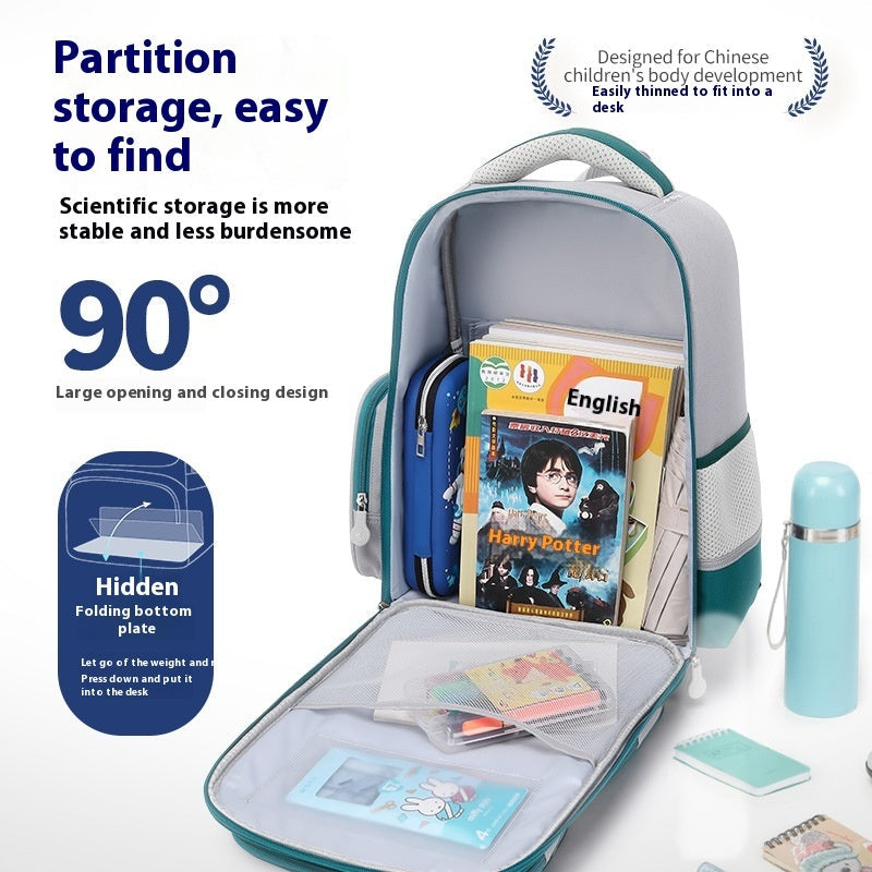 School Student Schoolbag Children's Waterproof Backpack Wear-resistant Men And Women EX-STOCK