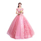 Off-shoulder Bridal Floor-length Yarn Wedding Toast Dress Wedding Dinner Dress EX-STOCK Canada 