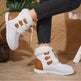Fashion Round Toe Snow Boots Winter Warm Plush Flat Cotton Shoes Versatile Simple Short Boot For Women - EX-STOCK Canada