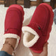 Winter Plush Cotton Shoes Women Men Warm Suede House Shoes For Parents Solid Color Thick-soled Garden Shoes Outdoor - EX-STOCK Canada