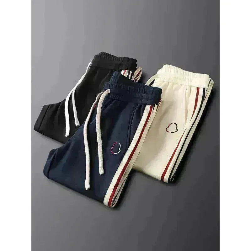 2 pcs Fashion Stripe Stripe Sports Sports Quarter Zip Tracksuit Co Ord per uomini