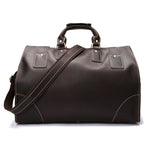 Vintage Cowhide Men's Bag, Large-capacity Travel Bag, Leather Shoulder Bag | EX-STOCK Canada 