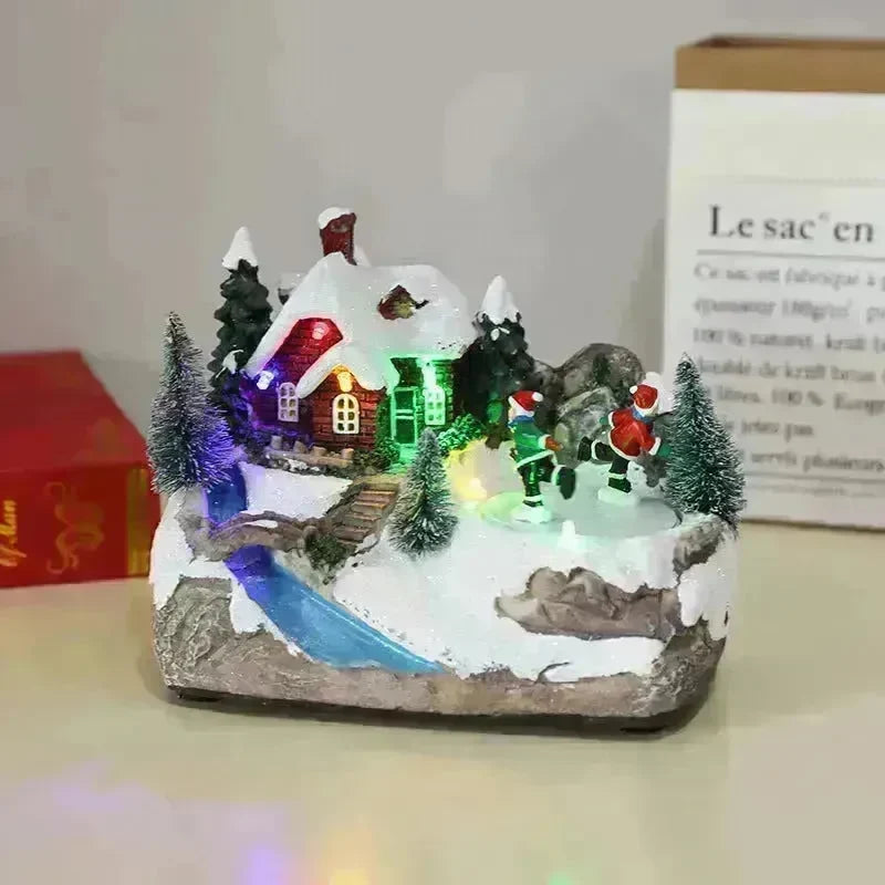 Christmas Rotating Resin Luminous Music Box Ornaments - EX-STOCK CANADA
