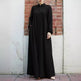 Muslim Women's Wear Middle East Stand Collar Zipper Cardigan Dress - EX-STOCK Canada