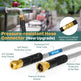 Metal Garden Hose, 100ft Stainless Steel Flexible Water Hose With 10 Adjustable Patterns Spray Nozzle, Heavy Duty Water Pipe , Kink Free , 2 Nozzles - EX-STOCK CANADA