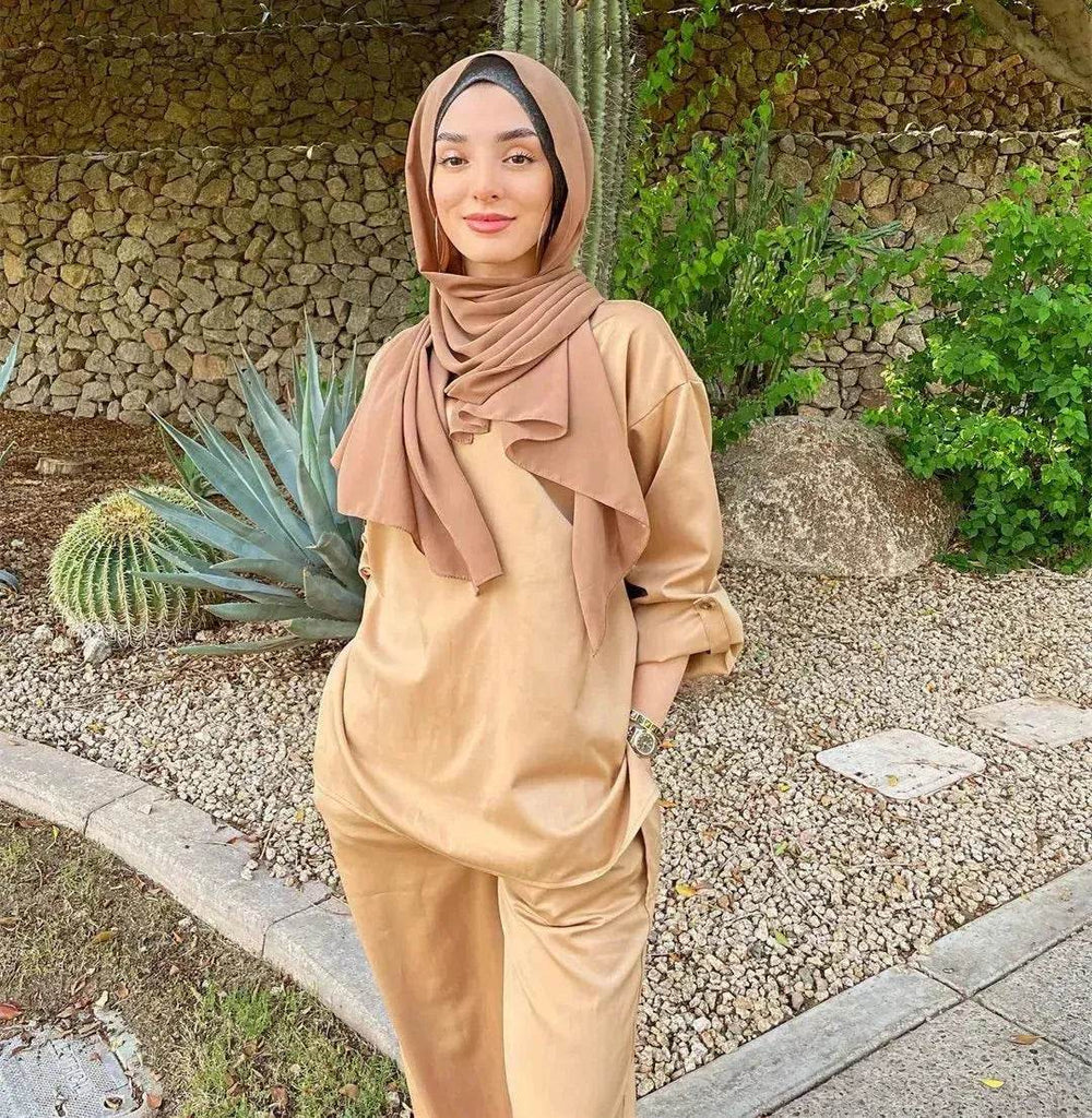 Arab2 piece set Middle East Dubai Two Pant Suit ArabCo ord 2 piece set - EX-STOCK Canada