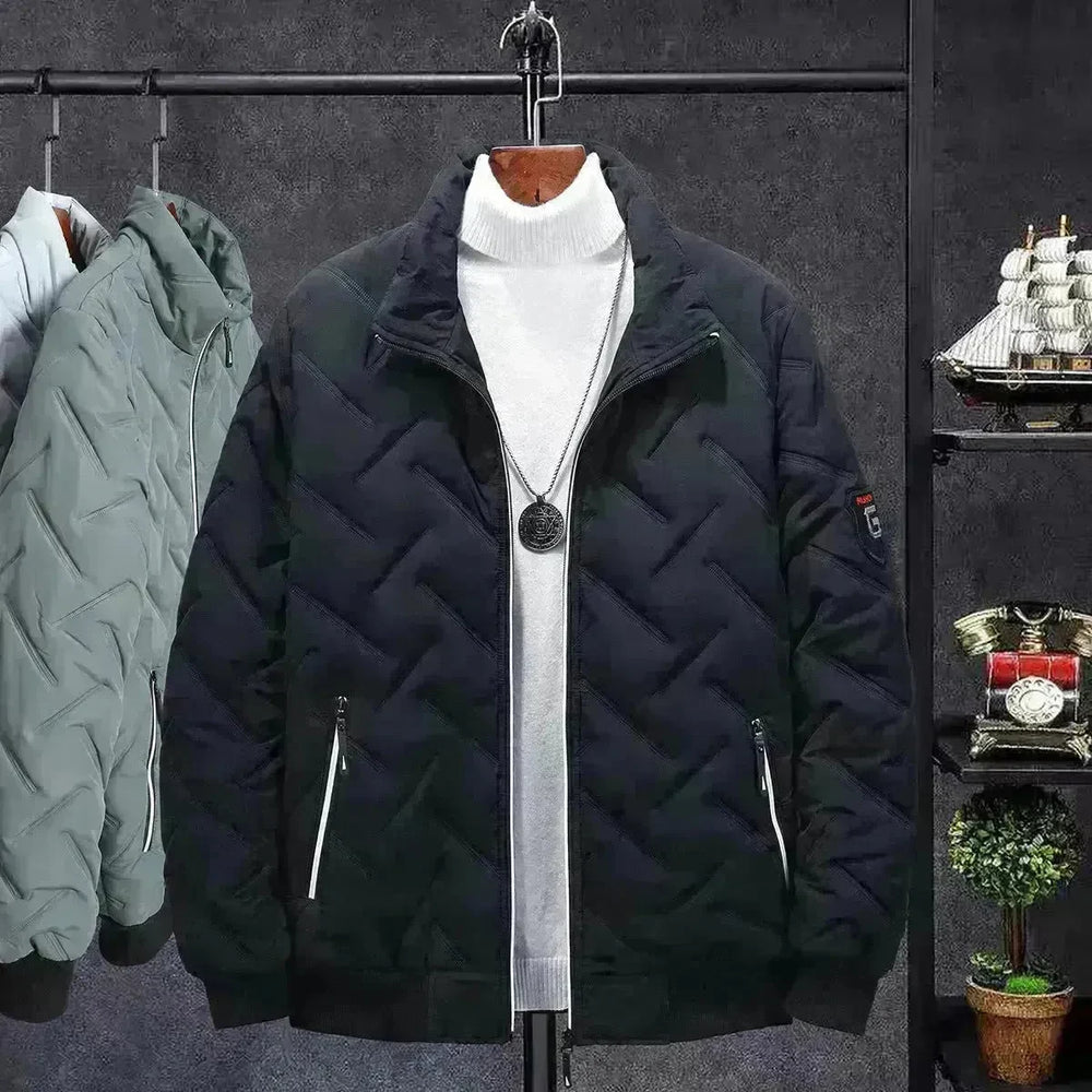 Compressed Cotton Stand Collar Men's Cotton-padded Coat Winter Coat Short Clothes Korean Style Trendy Cotton Clothing Workwear Winter Cotton-padded Jacket - EX-STOCK CANADA