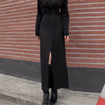 Formal Versatile Slit Long Split Skirt - EX-STOCK Canada