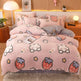 Coral Fleece Duvet Cover Sheet Flannel Pillowcase EX-STOCK Canada 