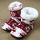 Christmas Elk Floor Shoes Indoor Socks Shoes Warm Plush House Slippers - EX-STOCK CANADA