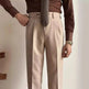 Straight Fitted All-matching formal business Office Work Suit Pants trouser  For Men - EX-STOCK CANADA