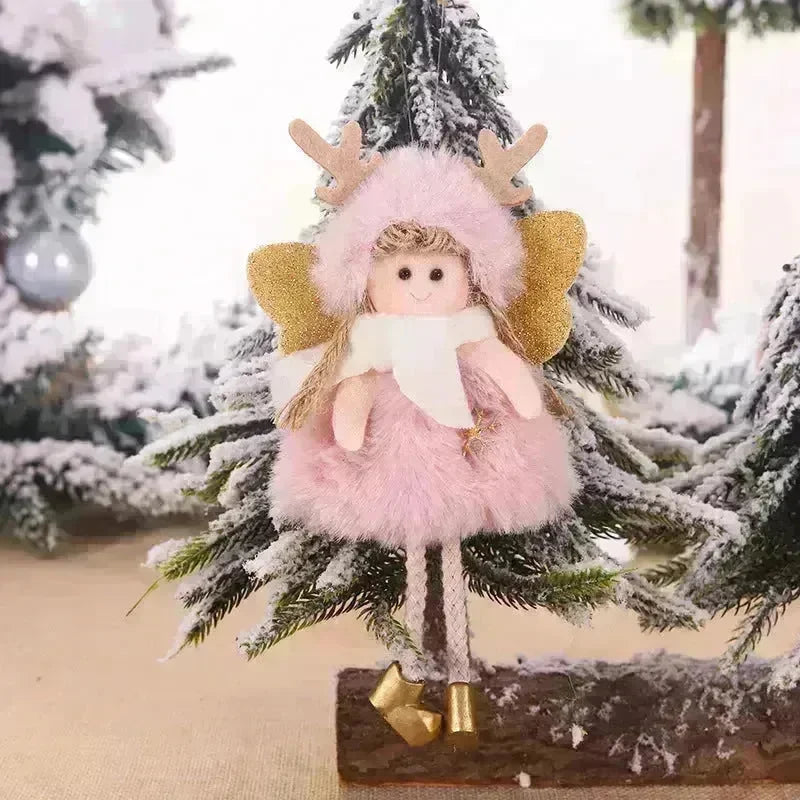 Christmas Cute Fabric Antler Plush Girl Decoration Ornaments - EX-STOCK CANADA