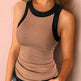 Basic Shirt Round Neck Sleeveless Tops Camisole Women Casual Sport Vest Summer - EX-STOCK CANADA