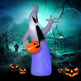HOMCOM 5.9 Halloween Inflatable Outdoor Decoration Ghost With Pumpkin, Blow Up LED Yard Decor For Garden, Lawn, Party, Holiday, Waterproof - EX-STOCK Canada