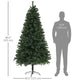 7.5ft Artificial Christmas Trees With Auto Open And Steel Base, Green EX-STOCK Canada 