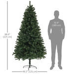 7.5ft Artificial Christmas Trees With Auto Open And Steel Base, Green EX-STOCK Canada 