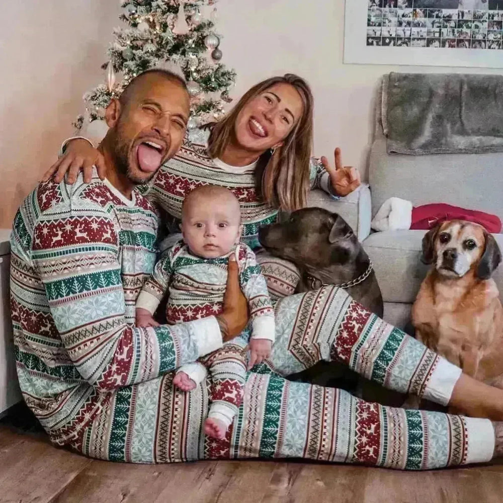 European And American Christmas Homewear Family Set Pajamas - EX-STOCK CANADA