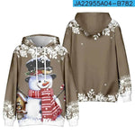 Christmas Snowman Personalized Printed Hoodie Sweatshirts - EX-STOCK Canada