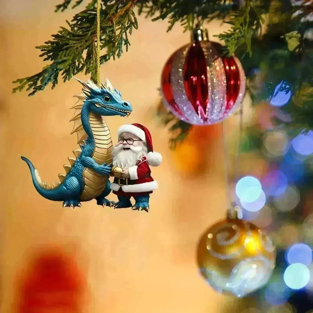 Christmas Decorations Dragon Pendant Acrylic - EX-STOCK CANADA