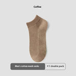 Cotton Anti-Pilling Ankle socks absorbing Invisible Tight Mesh Boat Socks - EX-STOCK CANADA